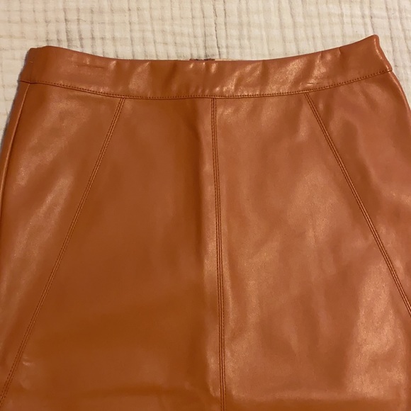 Asos Camel High Waisted Pencil Skirt - Picture 5 of 12